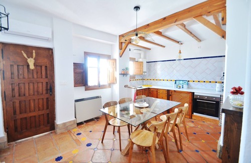 San Ildefonso House | Flintstone House: Ideal Getaway with Private Terrace & Spa
