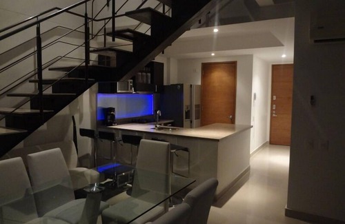 Marbella Apartment | Elegant Floating Penthouse Loft with Private Hot Tub