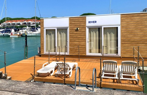 Lignano Riviera Boat Rental | Exceptional Floating Resort with Pool, Spa & Pet-Friendly Stays