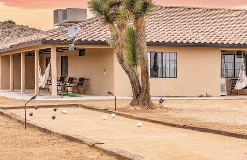 Yucca Valley Villa | Modern Desert Oasis with Pool & Bocce Ball at Flora by Avantstay