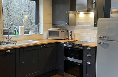 Dallavich Cabin | Cozy Flora Log Cabin with Ocean View & Pet-Friendly Amenities