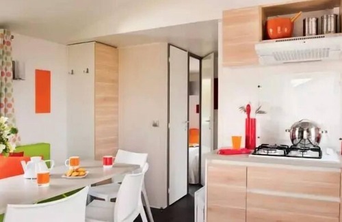 Saint-Aubin-sur-Scie House | Flower Camping Vitamin * - Mobile home Côté Confort 25m² (2 bedrooms) + TV + Integrated terrace - Arrival Saturday 4 people