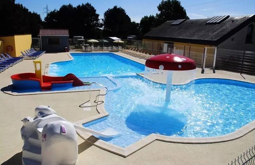 Saint-Aubin-sur-Scie House | Flower Camping Vitamin * - Standard mobile home 32m² (3 bedrooms) + TV + Covered Terrace - Arrival Sunday 6 people
