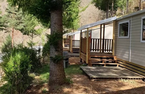 Neuveglise-sur-Truyere House | Cozy Camping Flower le Belvédère: Relax with Spa & Breakfast