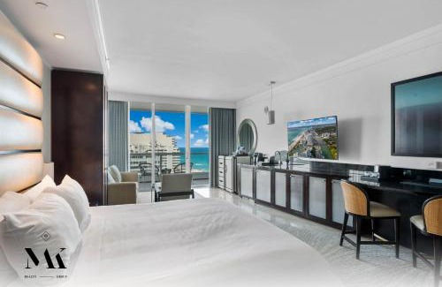Mid Beach Apartment | Oceanfront FontaineBleau Resort with Balcony & Pool Access