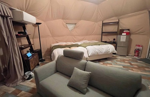 Futo Cabin | For 2 people Premium Dome 6m Tent F with shower/Ito Shizuoka