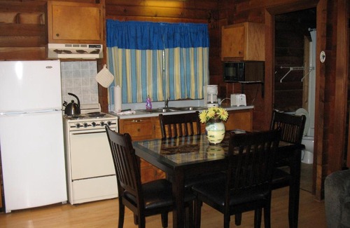 Advance Resort | Relax at Forest Lake Camping Resort Cabin 18 with Hot Tub