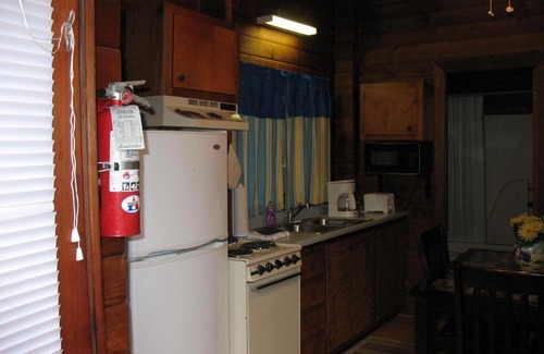 Advance Resort | Relax at Forest Lake Camping Resort Cabin 18 with Hot Tub