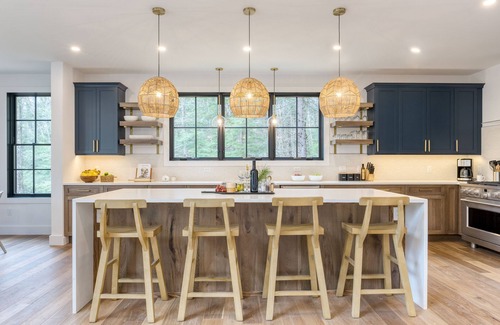 Monterey House | Discover Forget-Me-Not: Bold Lakefront Retreat with Spa