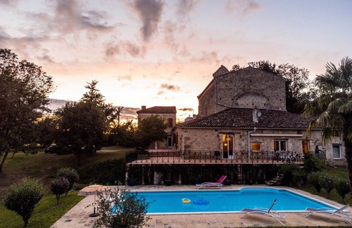 Moncrabeau Villa | Discover a Historic Former Presbytery with Pool Access