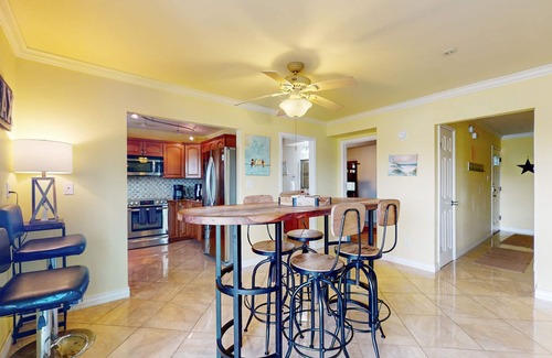 Corpus Christi Condo | Fortuna Bay Canalside Condo: Water-View & Dock Access