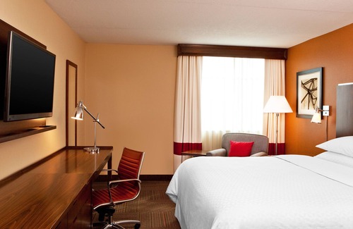 Saginaw Hotel | Comfortable Four Points by Sheraton Saginaw with Pool & Spa