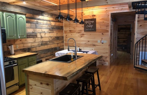 Jackman House | Inviting Four Season Log Cabin on Moose River with Pool