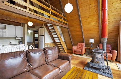 June Lake Cabin | Serene Four Seasons Cabin 1 with Scenic Forest Views