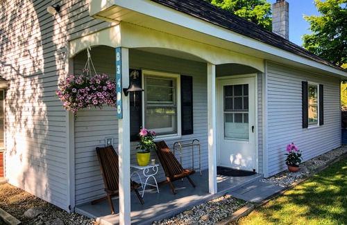 East Jordan House | Scenic Four Seasons Cottage at Ironton Shore Farms