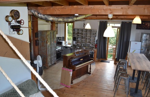 Saint-Sebastien-d'Aigrefeuille Other | Group gite divided into 5 sections with a shared lounge and kitchen.