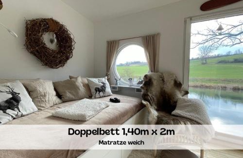 Guxhagen House | Fulda-Chalet mit eigenem Bootssteg