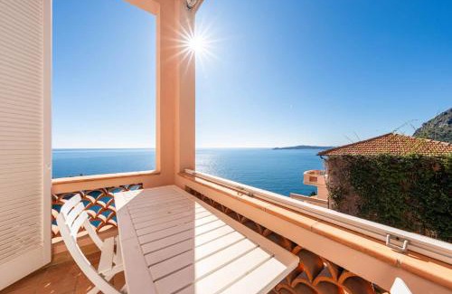 Les Salines Apartment | Scenic Sea View Hotel Near Monaco with Pool Access