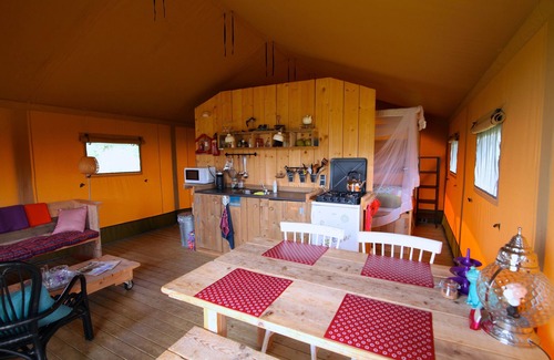 Enumatil Ski Chalet | Experience a Unique Safari Tent with Private Bathroom