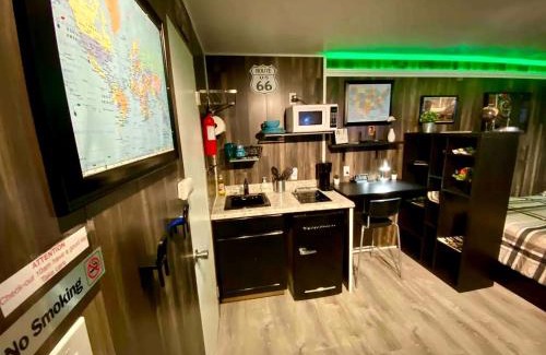 Arrowhead Farms House | Fully Refurbished Container in Devore Heights, California, for Glamping Trips on Route 66