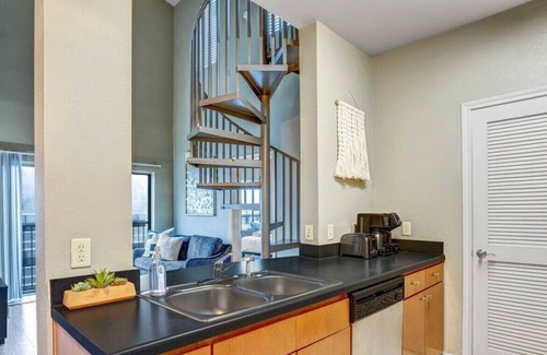 West Campus Apartment | Convenient Stay with Kitchen, Laundry & Elevator Access!