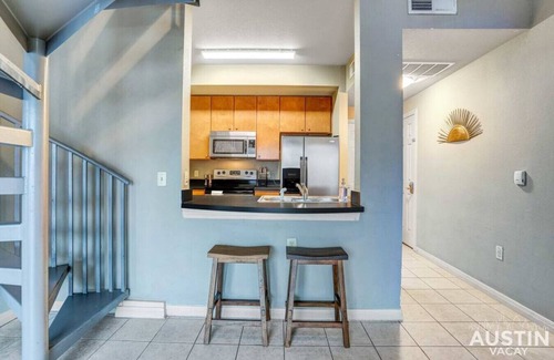 West Campus Apartment | Convenient Stay with Kitchen, Laundry & Elevator Access!
