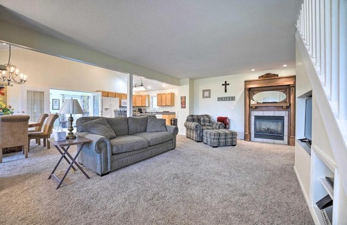 Onsted House | Irish Hills Farmhouse: Family-Friendly Deck and Playset