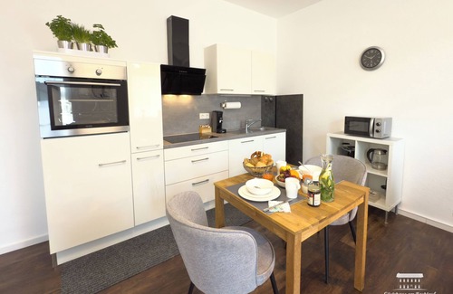 Losheim am See Apartment | Relax at Gästehaus am Bachlauf: Terrace, Spa & Wellness