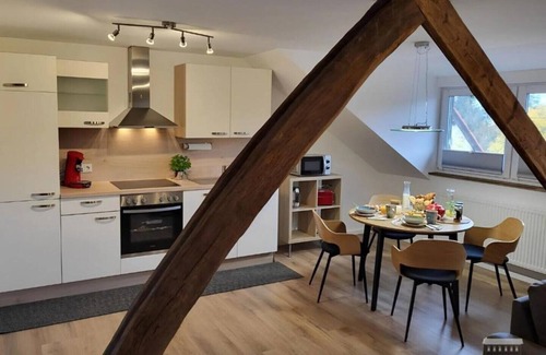 Losheim am See Apartment | Gästehaus am Bachlauf: Relaxing Escape with Ocean View