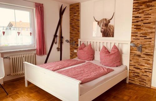 Gebrazhofen Apartment | Gästehaus Maria: Pet-Friendly Retreat with Kitchen Amenities