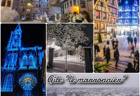 Chatenois Apartment | Gîte avec parking, au calme, entre Colmar-Riquewihr et Obernai ,marchés de Noël, 3 chambres, avec terrasse