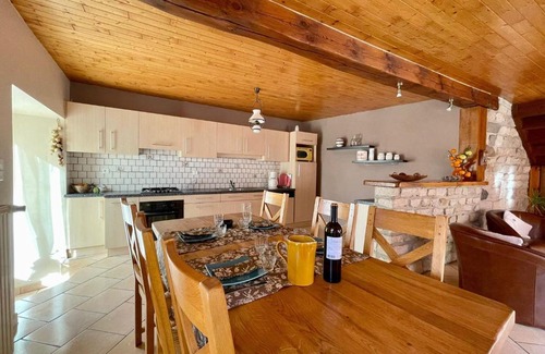 Saint-Germain-Laprade House | Inviting Gîte with Fireplace near Puy-en-Velay for Families