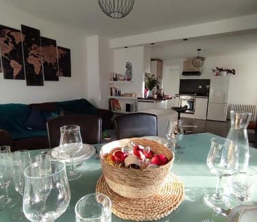 Saint-Ame Apartment | Cozy T3 Apartment with Garden, Oceanfront Views & Parking