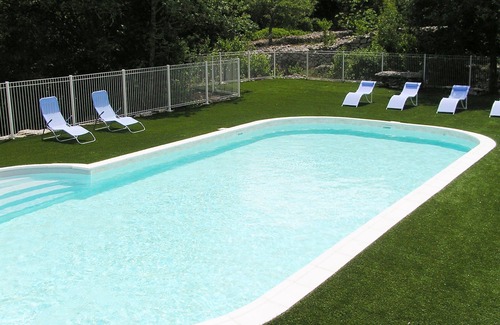 Saint Alban Auriolles House | Gîte L'Olivier - Guest Rated 10/10 with Pool & Ocean Views