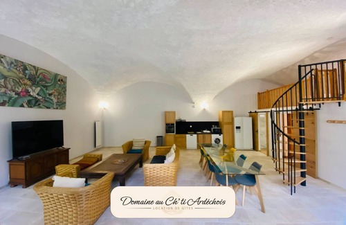 Rochessauve House | Scenic Gîte le Loft with Riverfront and Cascade Features