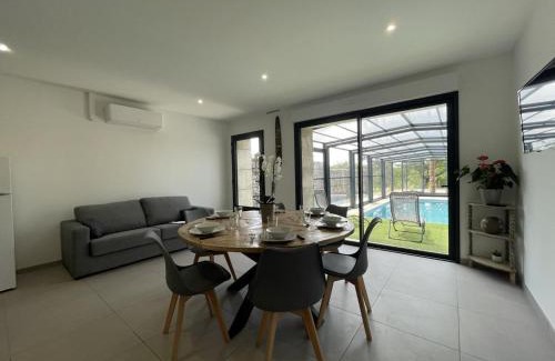 Couzon House | Elegant Gîte in Couzon with Heated Pool and Spa Access