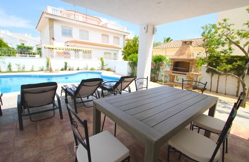 Miami Platja Villa | Beachfront Villa with Pool, Free WiFi & Perfect 10 Rating