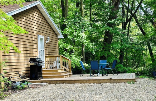 Harbert House | Exciting Getaway: Game Room & Fire Pit Near Warren Dunes