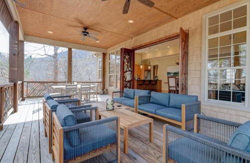 Lake Lure House | Spacious Home with Game Room and Fire Pit Access