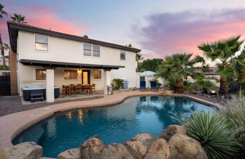 North Mountain House | Modern Oasis with Game Room, Pool & Hot Tub Retreat