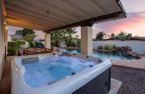 North Mountain House | Modern Oasis with Game Room, Pool & Hot Tub Retreat