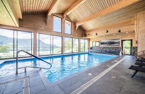 Bernex Ski Chalet | Spacious Gand Chalet: Ideal for 30 with Pool & Pet-Friendly