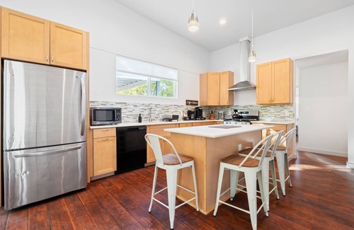 South Manchaca Villa | Gated Oasis | Backyard, Game Room + Fire Pit