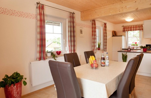 Feuchtwangen Apartment | Cozy Retreat with Private Terrace and Family Amenities