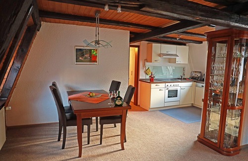 Volkach Apartment | Charming Getaway with Free Wi-Fi and Romantic Bed