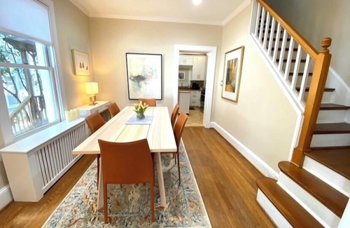 The Palisades House | Exceptional Gem with Spa & Parking in DC Palisades Village