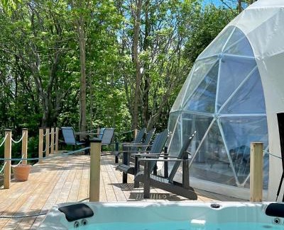 Grand Manan Island Villa | Cozy Geodome with Water Views on Grand Manan Island