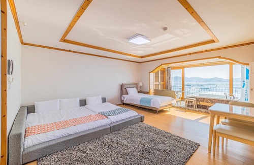 Geoje House | Cozy Oceanview Spa Pension in Geoje with Pool & Kitchen