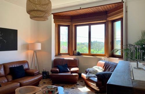 Doische House | Charming Villa with Fireplace and Sunny Garden Retreat