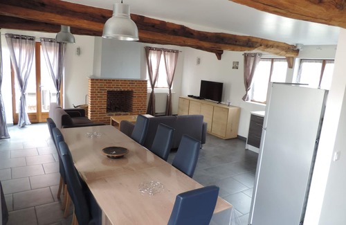 Houdetot House | Cozy Gite with Fireplace, Sauna & Oceanfront Views